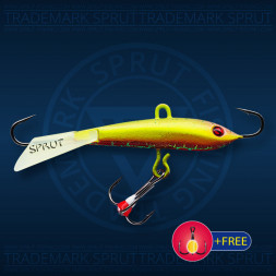 Балансир рыболовный для зимней рыбалки Sprut Tanpo №7 18г 65мм RVL+тр. с ф/к