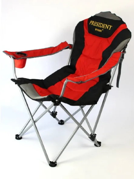 Стул President Fish 8714 013 красный/черный