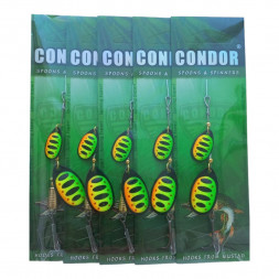 Блесна вращающаяся Condor Gourmet Tandem размер 4, вес 10,0 гр, цвет CB12 5шт