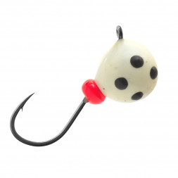 Мормышка вольфрамовая Lumicom Дробинка с ушком Ф6.5 обмазка точки Pt