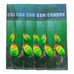 Блесна вращающаяся Condor Gourmet Tandem размер 5, вес 12,0 гр, цвет CB01 5шт