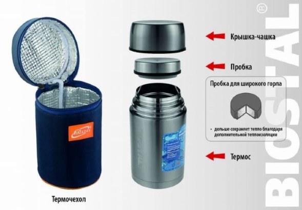 Термос BIOSTAL Авто NRP-1000 ш/г суповой